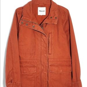 Madewell Surplus Jacket in Afterglow Red